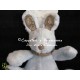 Doudou peluche lapin my friend Bunny assis 15 cm bleu NICOTOY